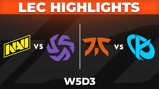 Which Matches Defined LEC Week 5 Day 3?