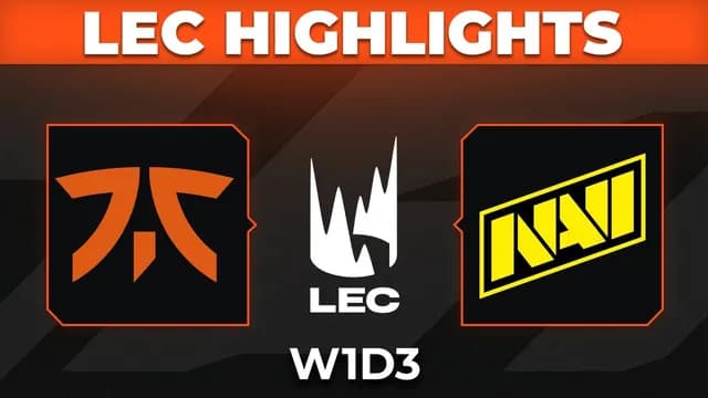 Fnatic Dominates Natus Vincere in LEC 2026 Showdown