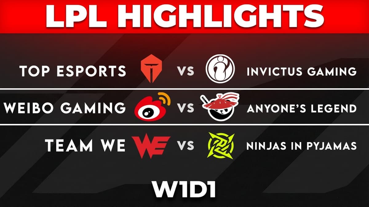 LPL Split 2 Opener, Week 1 Day 1 Highlights Roll Out